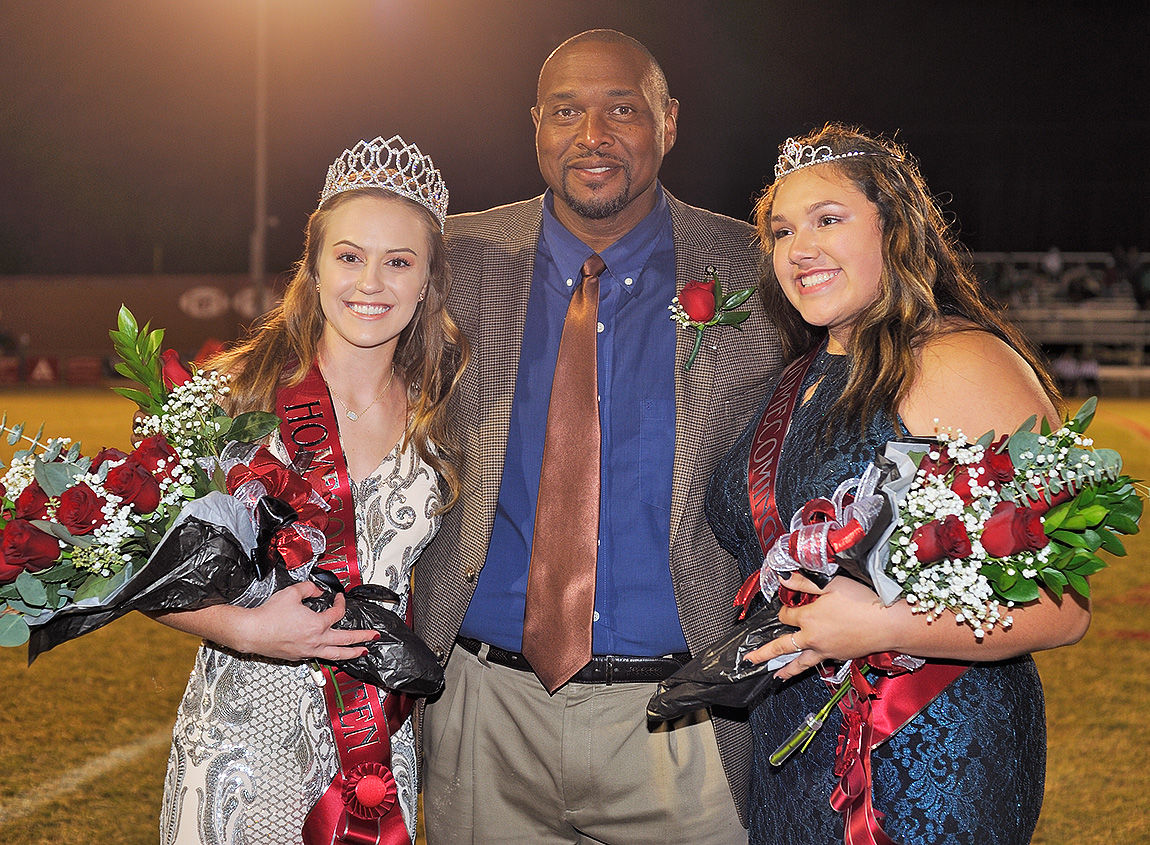 Homecoming queen and princess